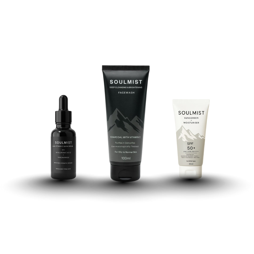 SOULMIST Combo (Facewash + Serum + Sunscreen)